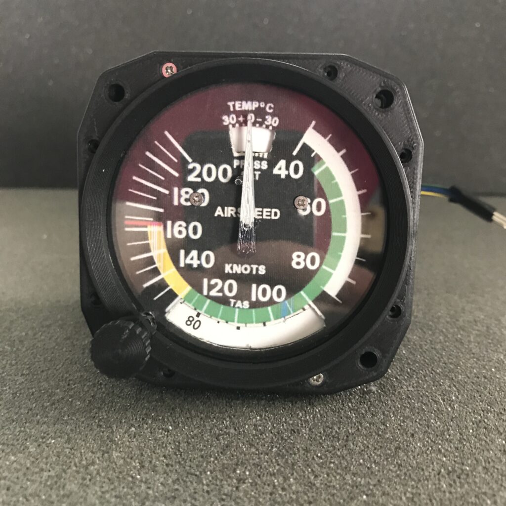 Airspeed Indicator with True Airspeed Calibration - Cessna 172 (Kit or Assembled)